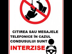 Placuta citirea sau mesajele telefonice in cazul condusului sunt interzise